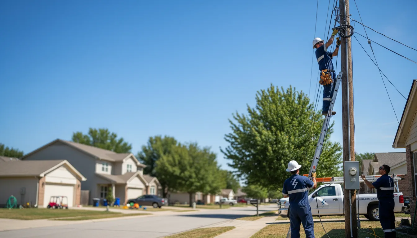 Residential electrician providing installation services in Otwell, IN
